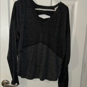 Knox Rose Charcoal V-Neck Sweater